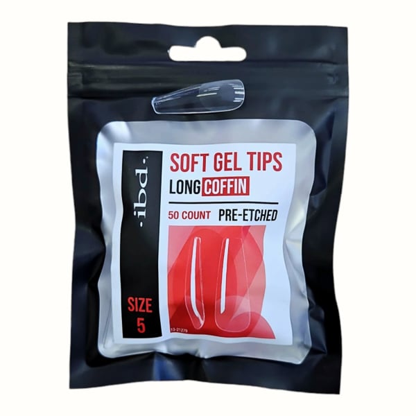 327473 SOFT GEL TIPS LONG COFFIN 5 - Imagen 1