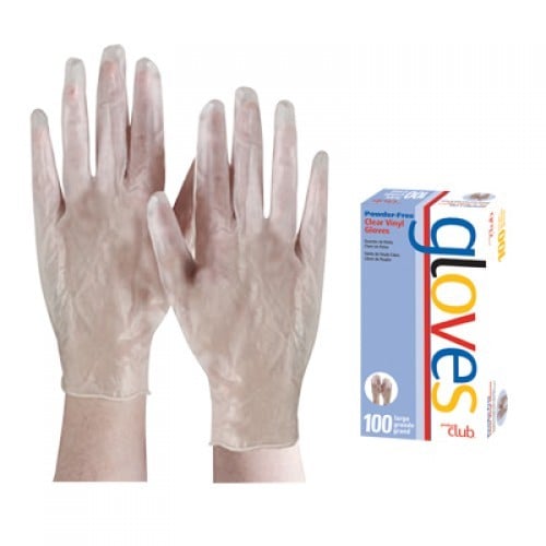 910016 GUANTE VINYL CLARO S/POLVO LARGE - Imagen 1