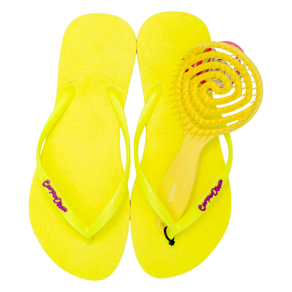 821843 SANDALIA ESC PIR AMARELO 9/10 - Imagen 1