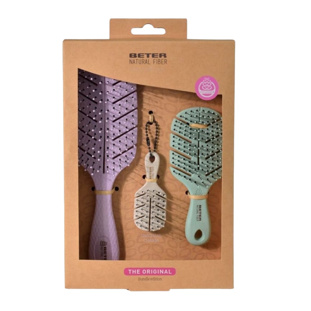 423022 KIT CEPILLOS NATURAL FIBER - Imagen 1