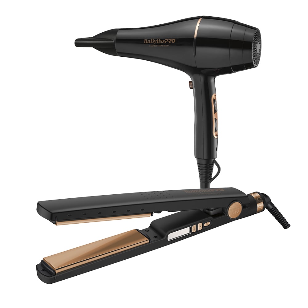 811348 COMBO SECADOR-PLANCHA ROSE GOLD EDI - Imagen 1