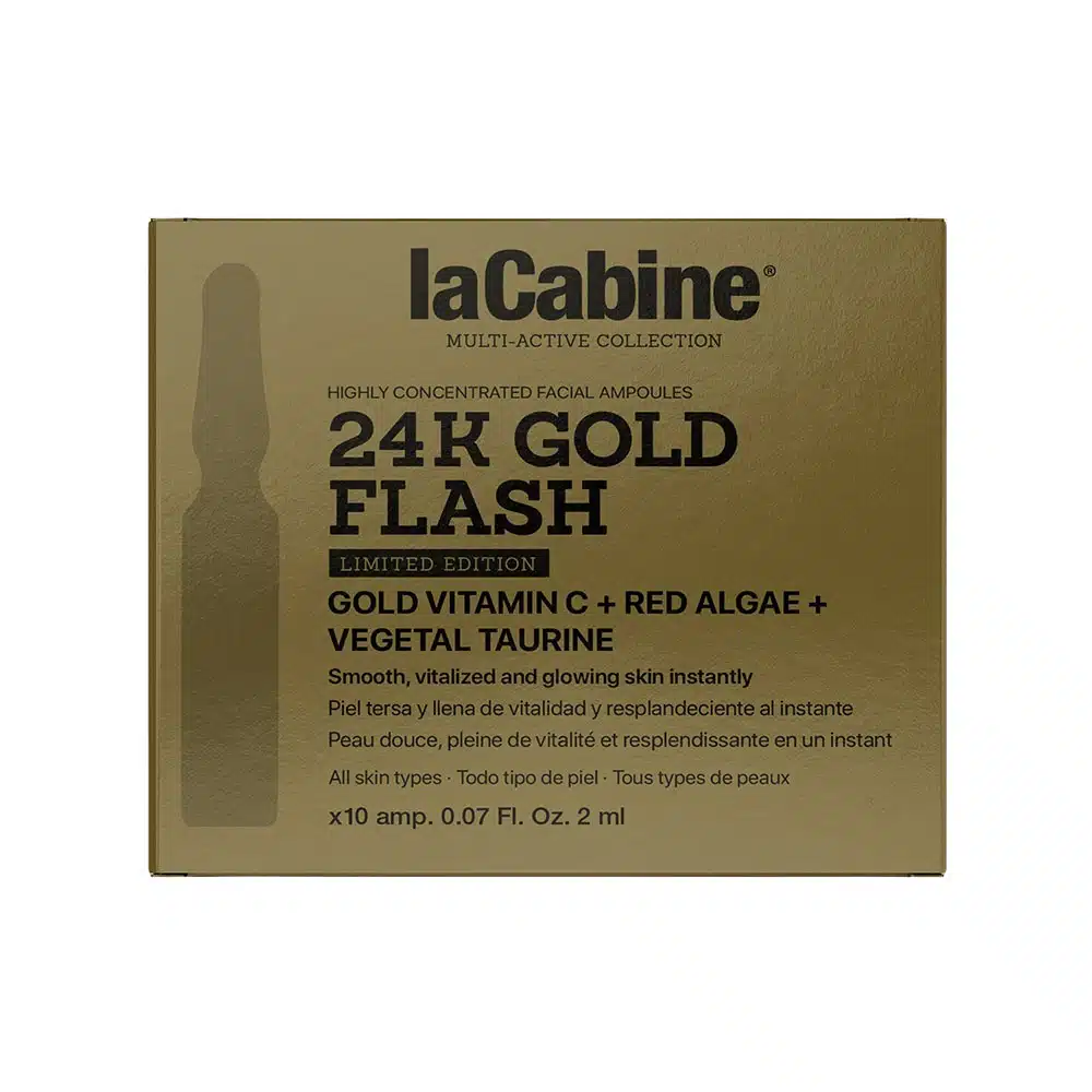173195 10 AMPOLLAS FACILAES 24K GOLD FLASH - Imagen 1
