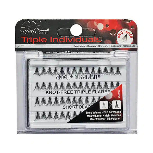 325694 PESTAÑAS TRIPLE INDIVID CORTA NEGRA - Imagen 1