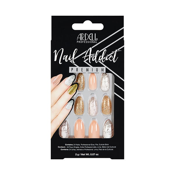325884 NAIL ADDICT PINK MARBLE & GOLD - Imagen 1