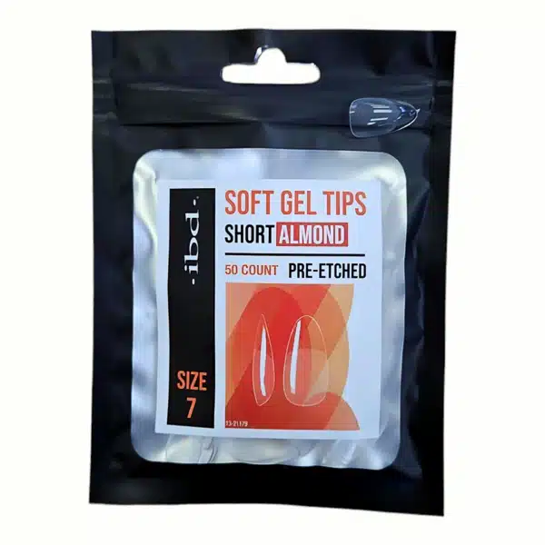 327455 SOFT GEL TIPS SHORT ALMOND 7 - Imagen 1