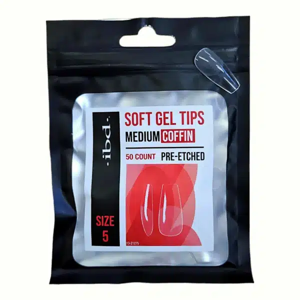 327469 SOFT GEL TIPS MEDIUM COFFIN 5 - Imagen 1
