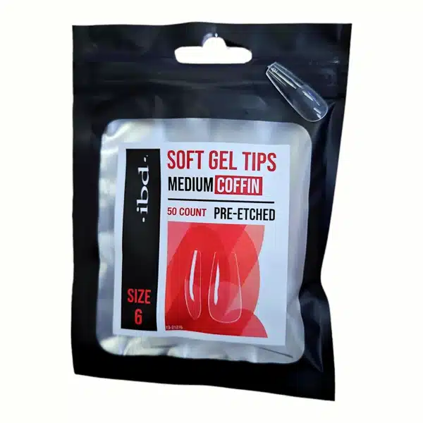 327470 SOFT GEL TIPS MEDIUM COFFIN 6 - Imagen 1