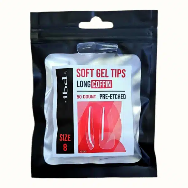 327476 SOFT GEL TIPS LONG COFFIN 8 - Imagen 1
