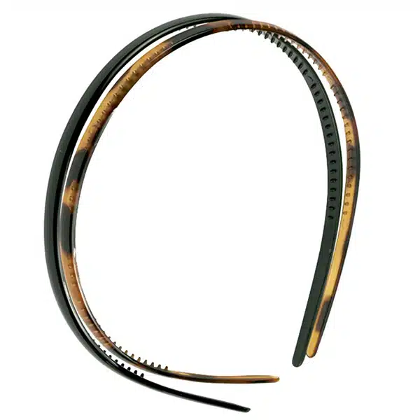 422501 SET DIADEMA CONCHA Y NEGRA TRENDY - Imagen 1