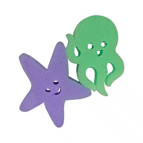 560103 ESPONJA BAÑO PULPO/ESTRELLA - Imagen 1