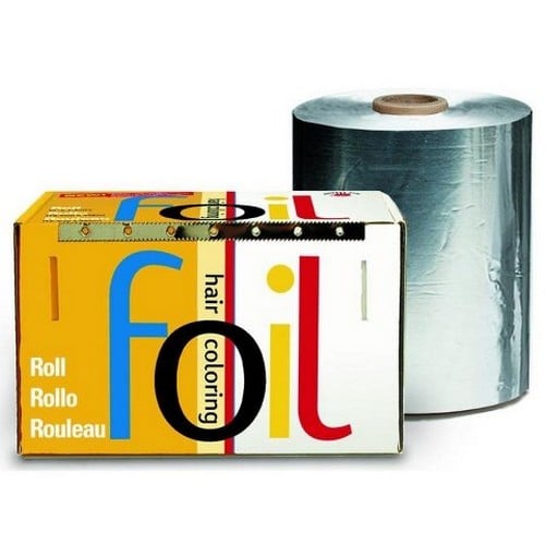 910029 PAPEL EN ROLLO LISO 5"X1450` PLATA - Imagen 1