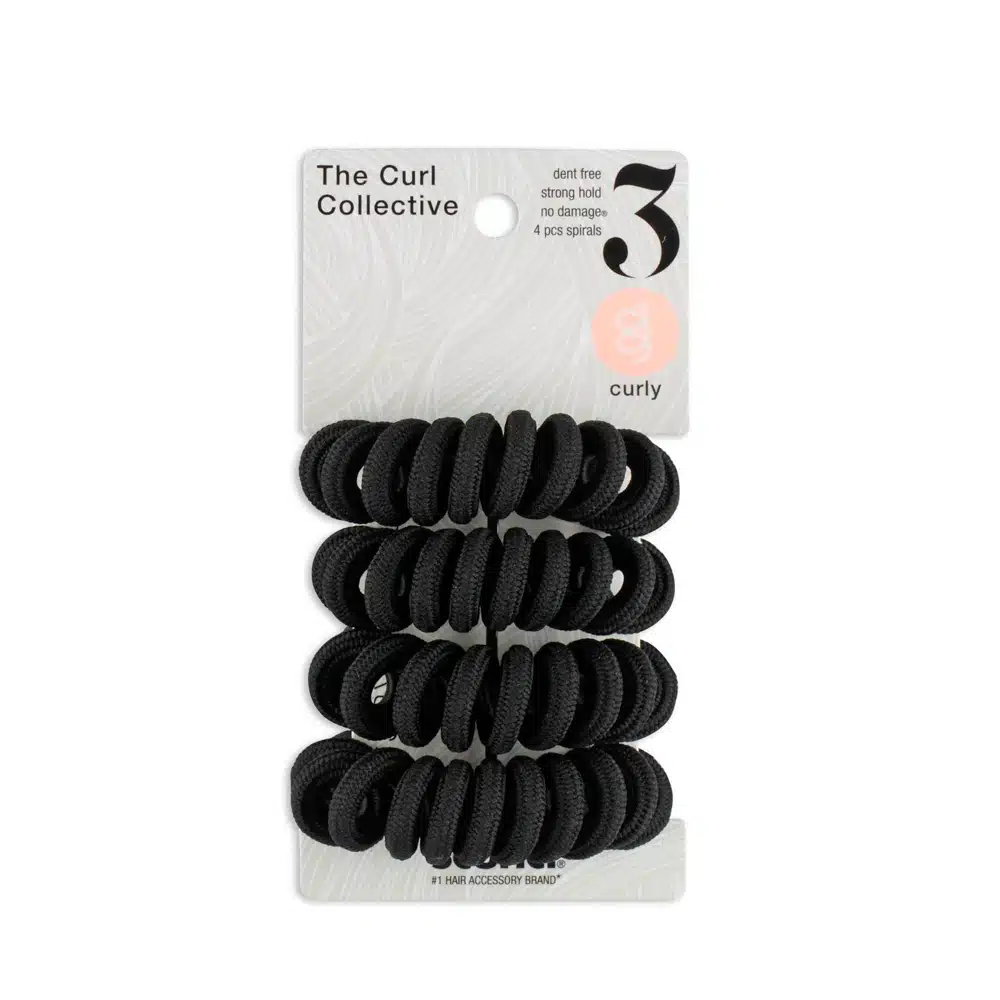 955277 COLAS ELASTICAS CURLY NEGRAS - Imagen 1